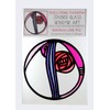 Static Window Cling in a Mackintosh Hunterian Large Rose Design
