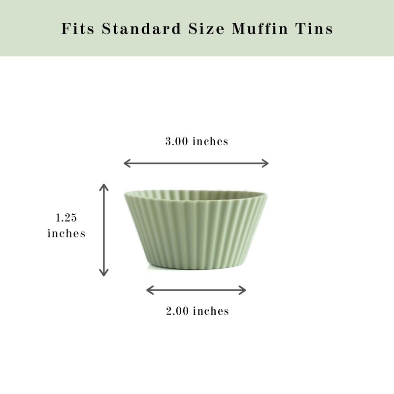 The Silicone Kitchen Reusable Silicone Baking Cup Silicone Muffin Liners