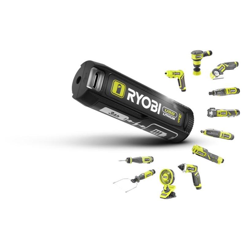 Ryobi RI4-120G 4V Cordless High Pressure Inflator (1 x 4V