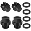 4pcs SPX1700FG Pool Pump Pipe Plug with 4pcs Gasket Replacements,