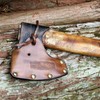 TOURBON Axe Cover Axe Sheath Leather Protective Cover Camping Equipment