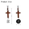 Daily Bible Verse Cross Car Charm, Rearview Mirror Hanging Ornament