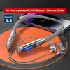 Wireless Neckband Headphones with Microphone – 80-Hour Battery Life and