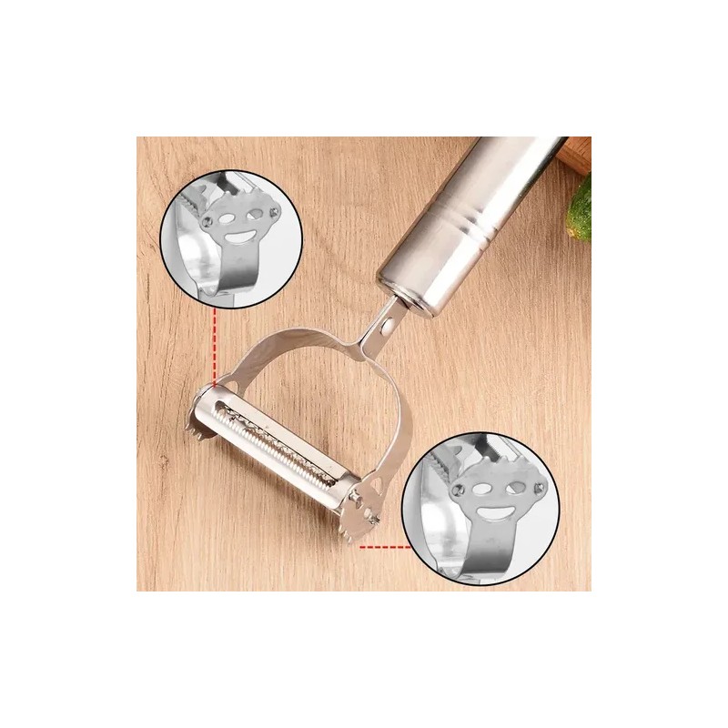 3 Pzs Pelapapas Verduras Frutas Acero Inoxidable Cocina