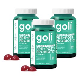 3pc Golii Pre Post Probioticos Sabor Frutos Rojos