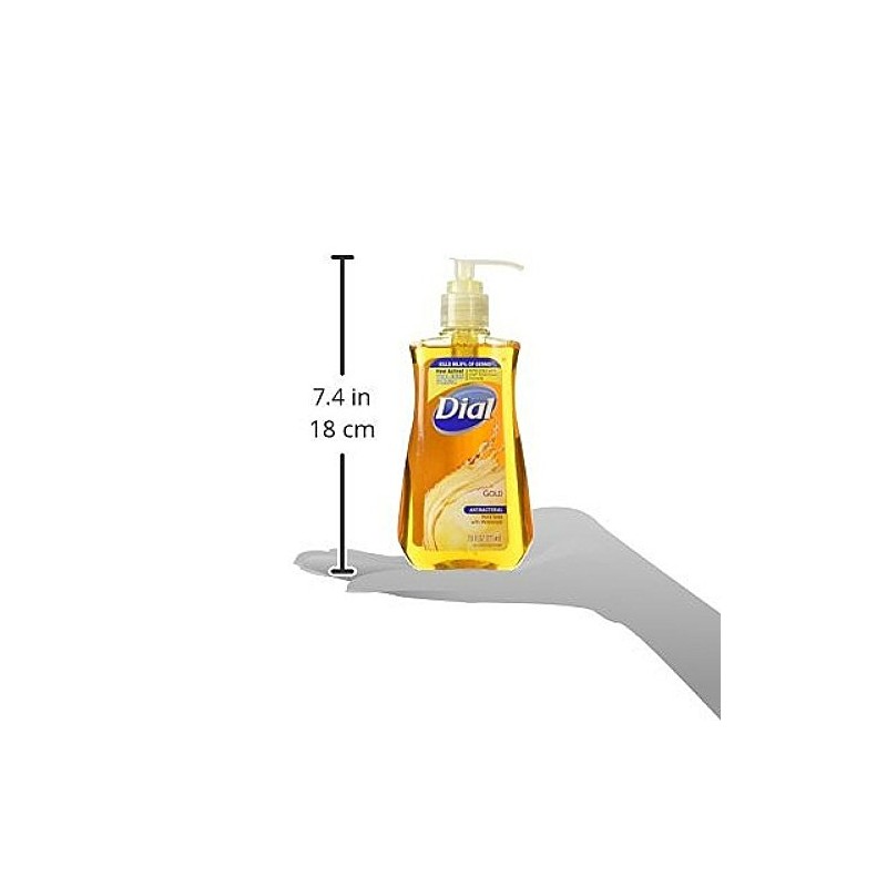 Dial Antibacterial Liquid Hand Soap Gold, 7.5 Fl Oz, Pack