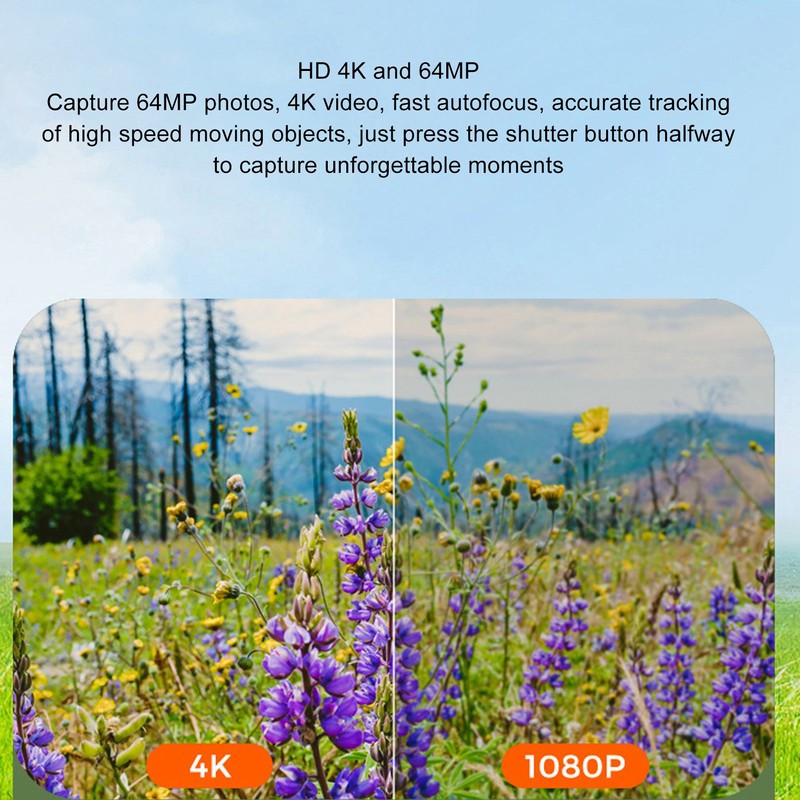 64MP Digital Camera 3.0inch TFT LCD Touchscreen Auto Focus 18X