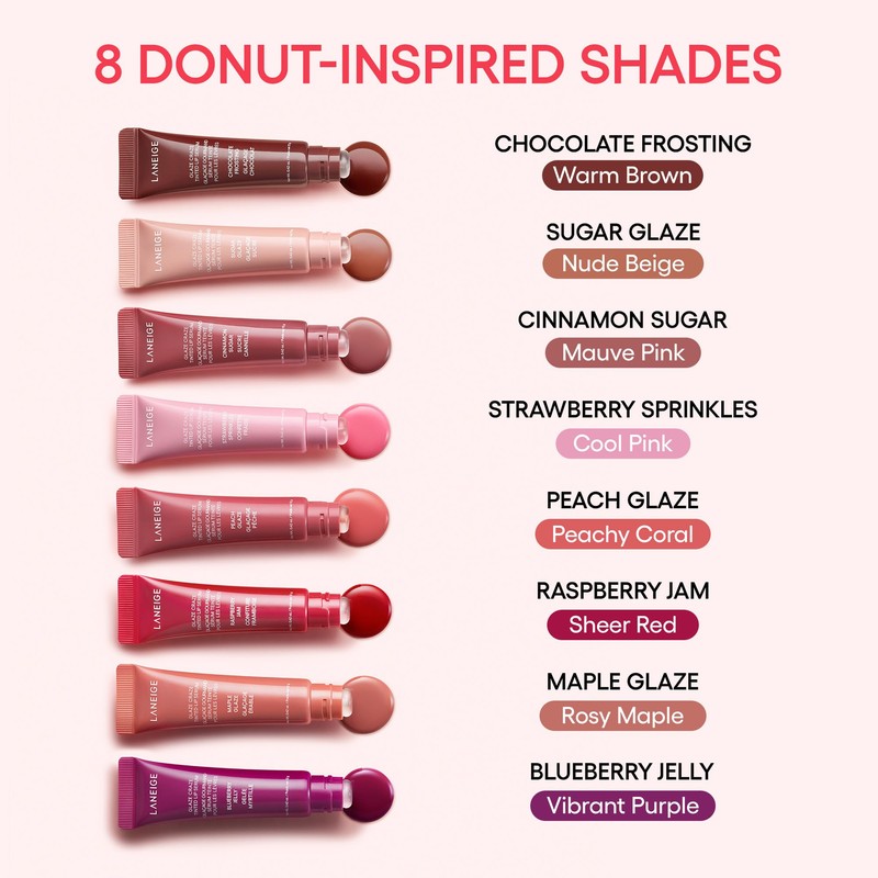 LANEIGE Glaze Craze Tinted Lip Serum, Strawberry Sprinkles: Hydrating Serum