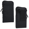 Small Crossbody Cell Phone Bag, Phone Waist Bag Black, 6.9"