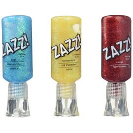 American Crafts Glitter Glue Set, Honeycomb/Pool/Rouge