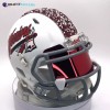 Riddell Edgewood Warriors Mini Football Helmet - Silver & Red