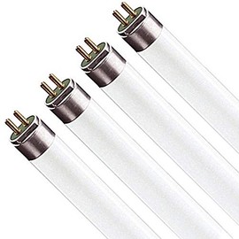 LUXRITE LR20765 (4-Pack) 54-Watt 4 FT T5 High Output Fluorescent Tube Light Bulb, Daylight 6500K, 4200 Lumens, G5 Mini Bi-Pin Base