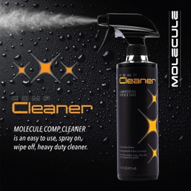 Molecule Competition Cleaner, Spray on and wipe off solution, Heavy Duty Cleaner, Removes Rubber Marks, Oils, and Dirt, 16 Ounces