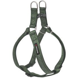 Petarea Step in Dog Harness, Reflective Adjustable Vest Harness for Small Medium and Large Breed Dogs, No Pull Dog Harness, Walking Training Control Harnesses (Green, Medium)