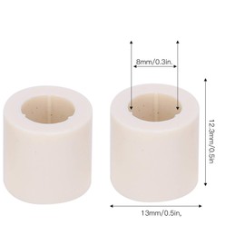 Billiard Cue Stick Ferrules 40pcs Fiber Billiards Stick Pool Cue Ferrules Tubes Replacement Parts Repair Accessories (0.5 inch)