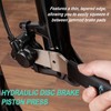 cyclists 2-in-1 Brake Disc Straightening Tool Under Hydraulic Piston Press