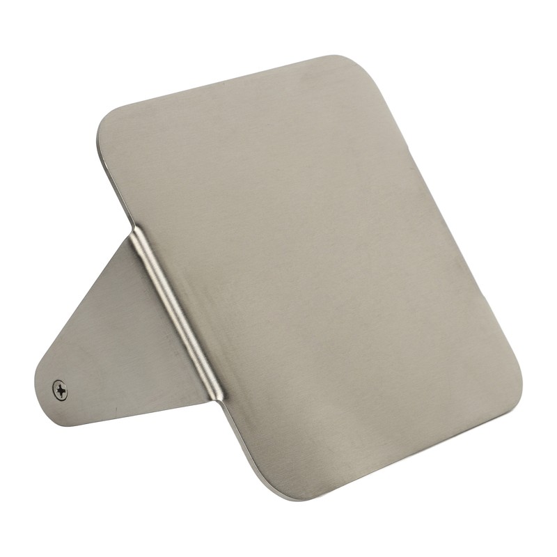 Burger Smasher 304 Stainless Steel Square Handheld Burger Press Wooden