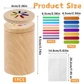 Preschool Colour Sorting Toys, Assorted Colours Sorting and Matching Game, Multisensory Wooden Shape Sorters, Fine Motor Educational Toddler Matching Toys, Sorting Puzzle for Boys Girls Kids 4-6