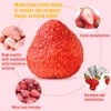 Coated dried strawberries 72g, crispy strawberries, fruit snacks, 18 small