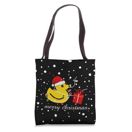 Rubber Duck Christmas Santa Claus Tote Bag