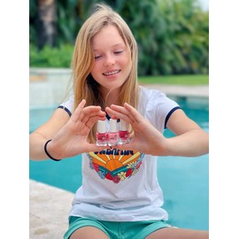 Miss Nella Nail Kit & Pink Glitter Attac Nail Accessories for Children - 3 Peel-Off Nail Polishes, Nail Stickers, Tattoos, Nail File & Toe Separators - Specially Made for Children's Hands, and Feet