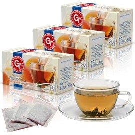 Premium GT Herbs & Fruits Breakfast Tea Fresh Morning 20 Tea Bags Pack of 3 (Count 60)