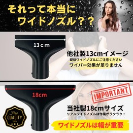 Digi Base Makita 19300 Car Wash Drainer, Jet Fin Built-In Wide Nozzle (Width 7.1 inches (18 cm) Wide x Height 0.2 inch (5 mm) Slit, Special Shape Internal Jet Fin, Compatible with UB185DZ, Etc., Made