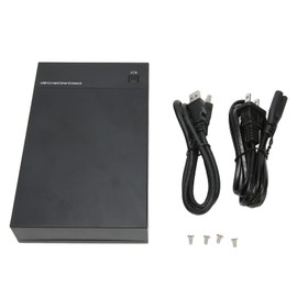 USB3.0 to SATA HDD Enclosure UASP High Speed Auto Sleep LED Indicator Hard Disk Case for 2.5/3.5in SSD  100‑240V