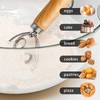 TEEVEA Danish Dough Whisk Stainless Steel Dough Hook Dutch Whisk