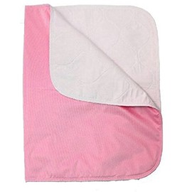 Nobles Reusable Bed pad/Underpad - Machine Washable & Dryable, Waterproof, Extra-Absorbent, Personal Care & Better Than Hospital Under Pad (Pink, 24"X18")
