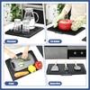 KR KITCHENRAKU Dish Drying Mat 40 x 33 cm Black