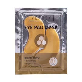YEAUTY Beauty Boost Eye Pad Mask, Super Soft Eye Pads with Luxurious Elixir Made of Gold, Ceramide, Hyaluronic and Magic Bush Provides and Smoothes the Eye Area, 2 Count (Pack of 1)