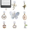 8 Pcs Type C Dust Plugs with Butterfly, USB C