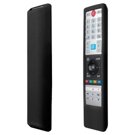 YiBiChin Protective Remote Case ONLY for Toshiba TV Remote Control CT-8541, CT-8533, CT-8528, CT-8567 Remote Cover Shockproof, Anti-Slip - Black (Please Confirm the Compatibility Through Figure 2)