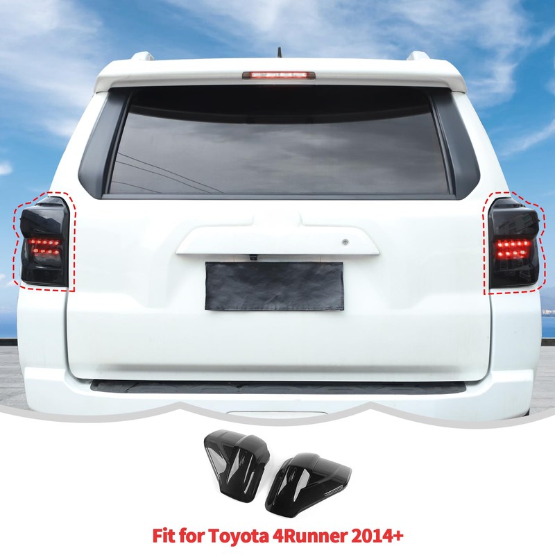 RT-TCZ Smoked Black Tail Light Lamp Cover Guard Trim Decoration