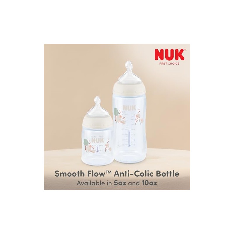 NUK Smooth Flow - Botella anticólicos para recién nacidos