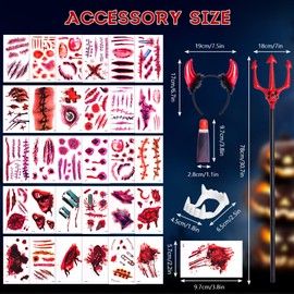 AOOWU Adult Hooded Cape Set, Reversible Black and Red Cape Set with Collar Unisex Vampire Cape Witch Cloak Accessories for World Book DayHalloween Christmas Party Carnival Cosplay(A)