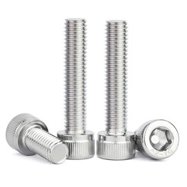 M5 Socket Head Screw, 30Pcs M5-0.8x45mm Socket Head Cap Screws and Bolts,304 Stainless Steel,Machine Bolts,Full Thread,Allen Socket Drive,Bright Finish,Quantity 30 (M5x45mm)