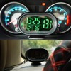 Ruspela Car Thermometer Digital Clock Car Vehicles Dual Temperature Display