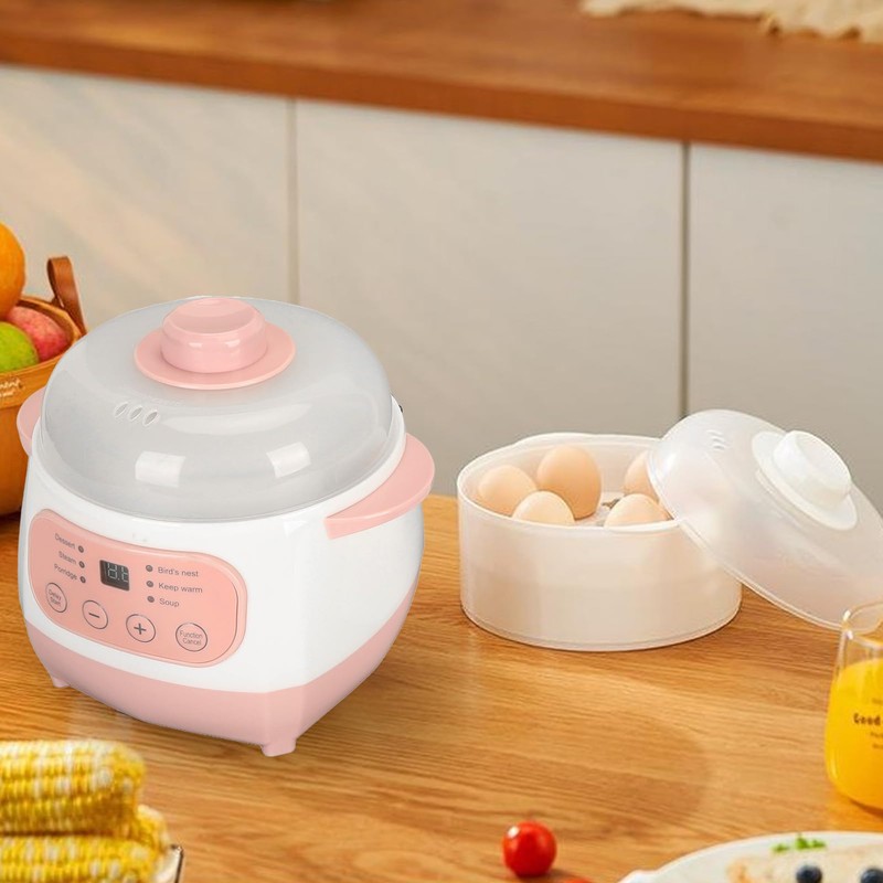 lvifloae Electric Stew Pot Appointment Timing Smart Prevent Dry Burning