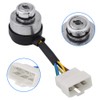 Akozon Ignition Key Switch, Gas Generator Key Switch, 6 Wire