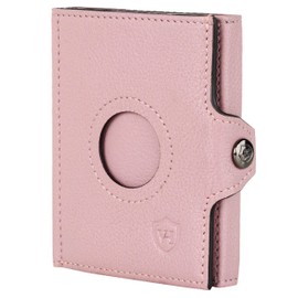 VON HEESEN Slim Wallet with RFID Protection - Mini Wallet Men & Women Small - Credit Card Holder - Wallet Small, lavender, MINI COIN COMPARTMENT & AIRTAG COMPARTMENT, Mini coin compartment and airtag