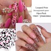 MOLILON Leopard Print Nail Foil Holographic Nail Foils Transfer Foil