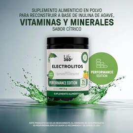 LIFE 360+ Electro Mix Electrolitos en Polvo 487.5 g 6.5g por porción