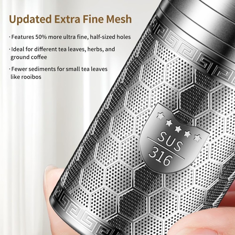 BOMANSI BOMS 2 Pack 316 Stainless Steel Tea Infuser for