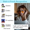 Orange Aviator Blue Light Blocking Glasses for Better Sleep -