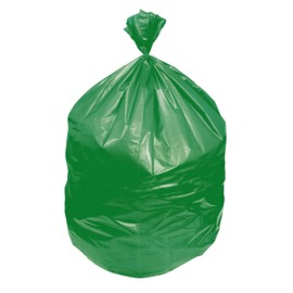 Eco-Blend Max 33 Gallon Can Liner by Heritage Bag Co. (200 Pack) 33"x39" 0.8mil Green Tint. Made with 30% PCR