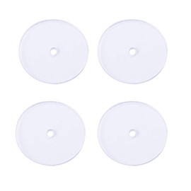 EXCEART 80pcs Plastic Discs for Earring Backs Clear Disc Pads to Stabilize Earrings