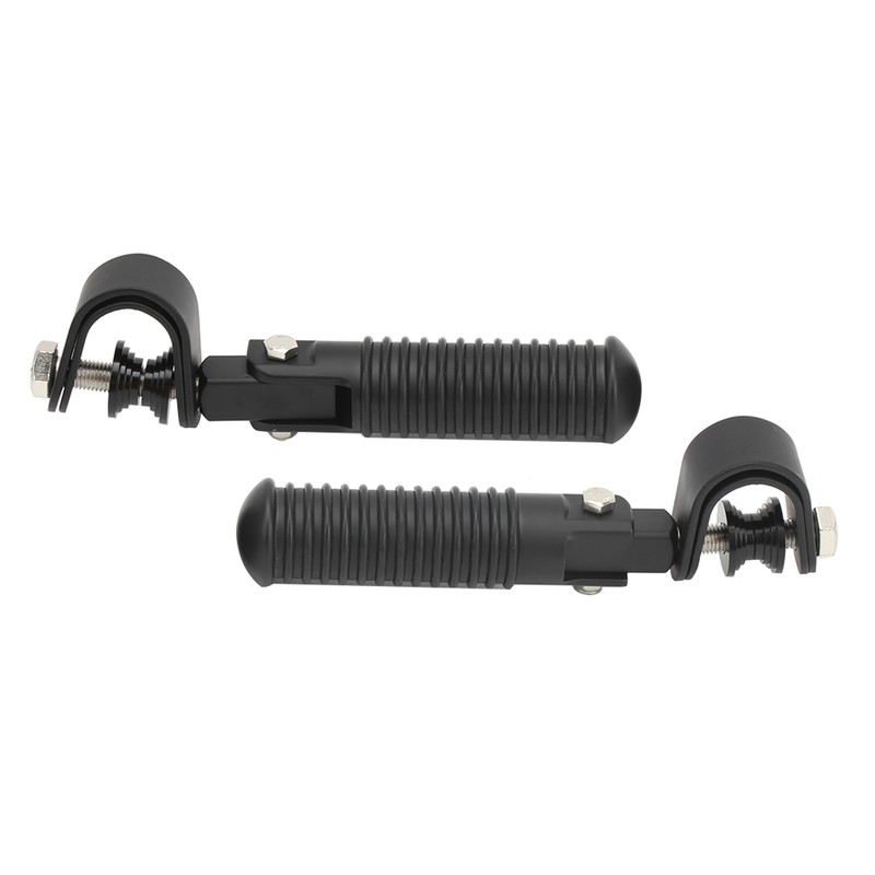 Pair of Motorcycle Foot Pegs Clamp Footrest Mount for 1in