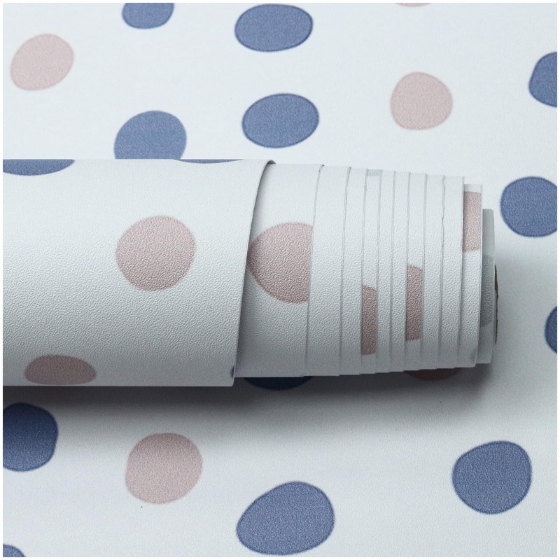 HAOKHOME Shelf Liner and Cabinet Liner Boho Polka Dots, Self-Adhesive